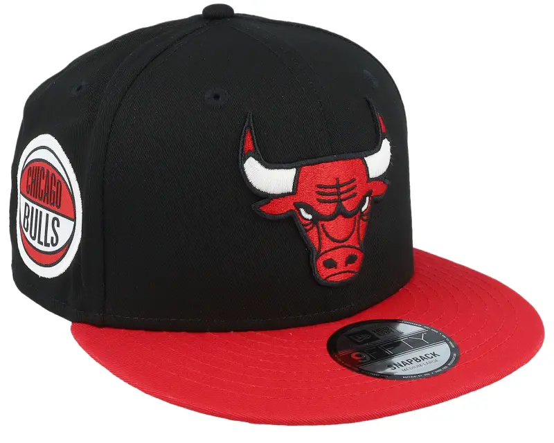 New Era Chicago Bulls Contrst Side Patch 9FIFTY Black/Red Snapback online