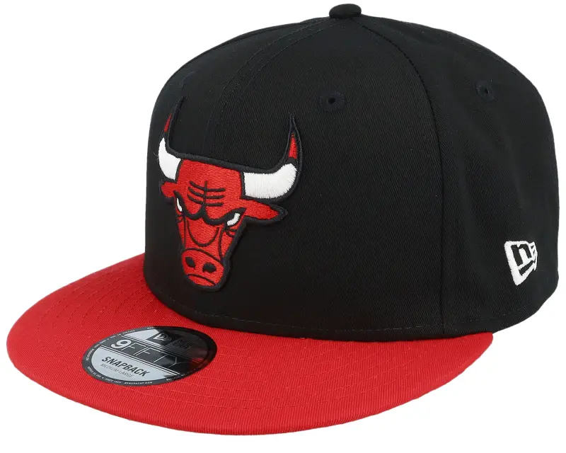 New Era Chicago Bulls Contrst Side Patch 9FIFTY Black/Red Snapback online