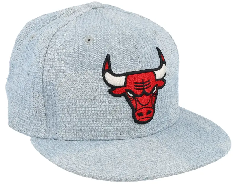 New Era Chicago Bulls Denim Patchwork Sky/White Snapback online