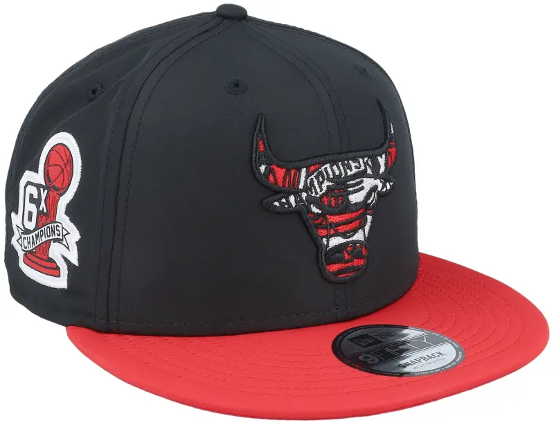 New Era Chicago Bulls Infill 9FIFTY Black/Red Snapback online