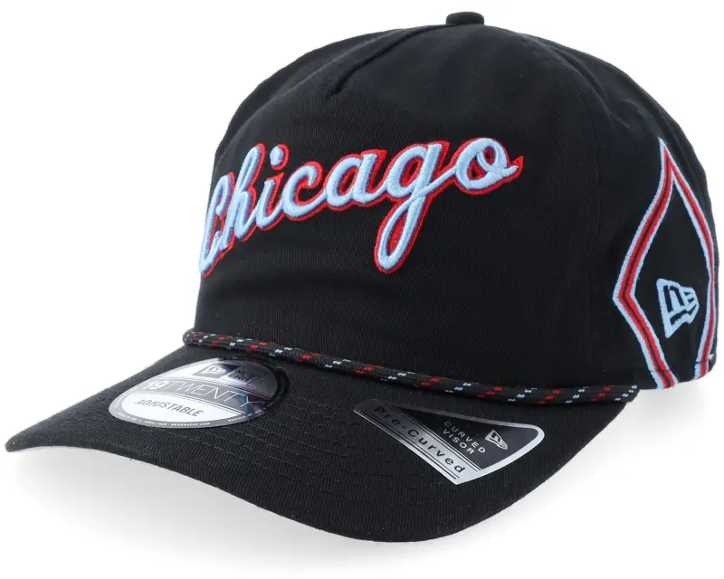 New Era Chicago Bulls NBA 9TWENTY Black A-frame Adjustable online