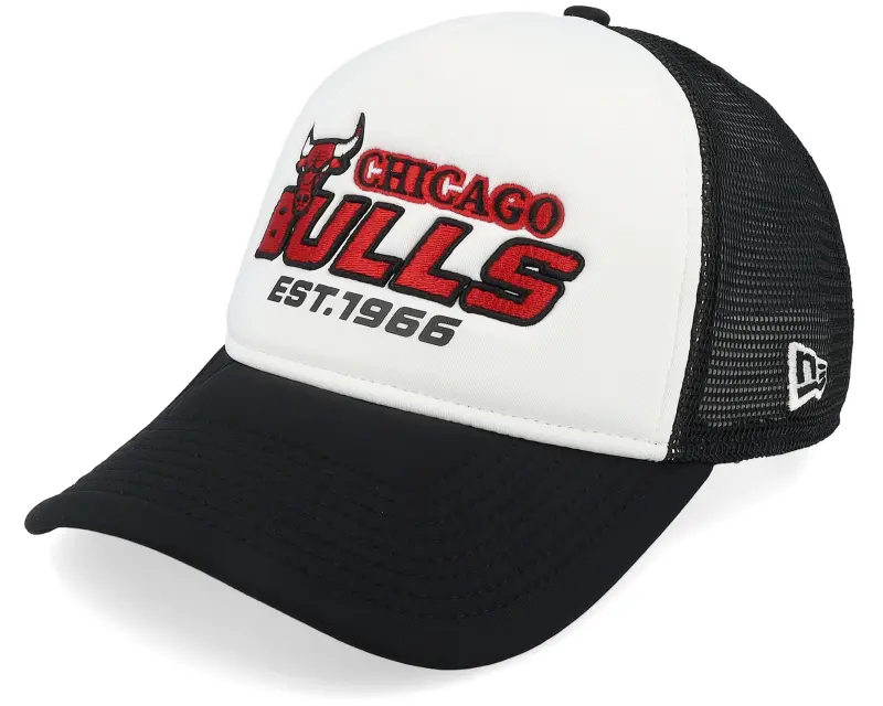 New Era Chicago Bulls NBA Graphic White/Black A-Frame Trucker online