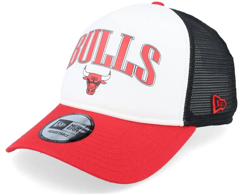 New Era Chicago Bulls NBA Retro White/Black/Scarlet Trucker online