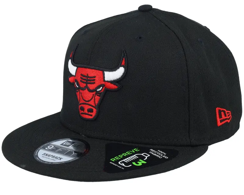 New Era Chicago Bulls Repreve 9FIFTY Black/Scarlet Snapback online
