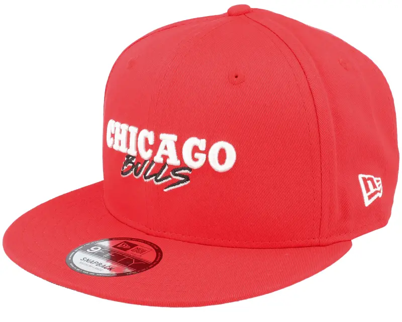 New Era Chicago Bulls Script Team 9FIFTY Red Snapback online