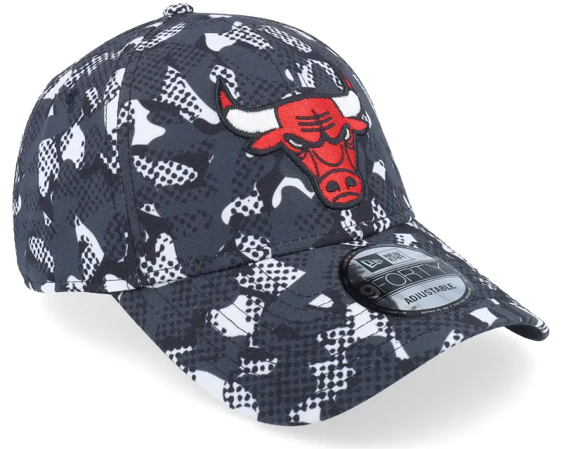 New Era Chicago Bulls Seasonal Print 9FORTY Black/Grey Adjustable online