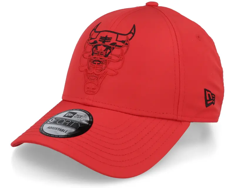 New Era Chicago Bulls Stack Logo 9FORTY Red Adjustable online
