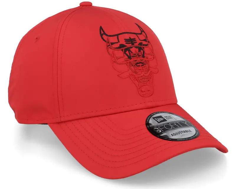 New Era Chicago Bulls Stack Logo 9FORTY Red Adjustable online