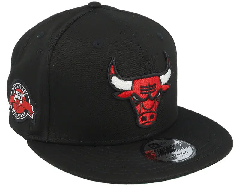 New Era Chicago Bulls Team Side Patch 9FIFTY Black Snapback online