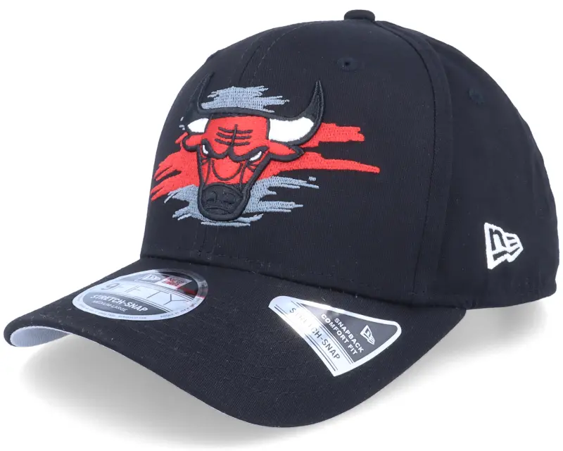 New Era Chicago Bulls Tear Logo 9FIFTY Black Adjustable online