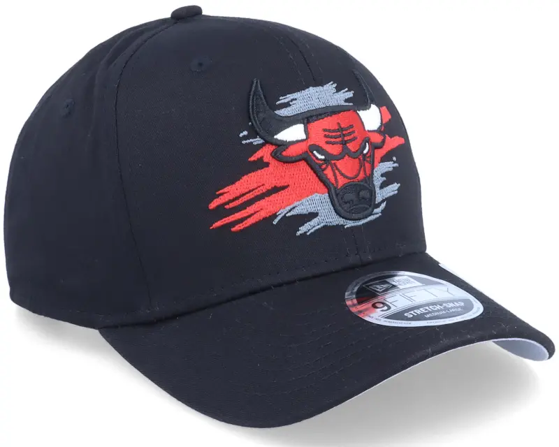 New Era Chicago Bulls Tear Logo 9FIFTY Black Adjustable online