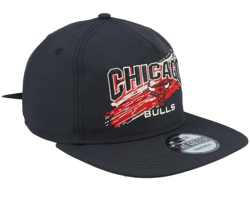 New Era Chicago Bulls Throwback Brush Black Strapback online