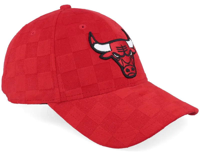 New Era Chicago Bulls Tonal Check 9FORTY Scarlet Adjustable online