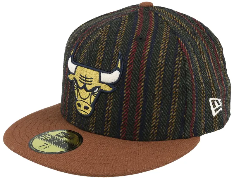 New Era Chicago Bulls Vintage Herringbone Tir/Brown Fitted online