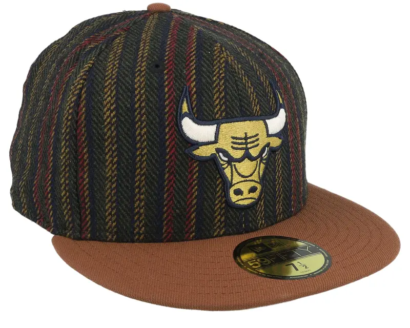 New Era Chicago Bulls Vintage Herringbone Tir/Brown Fitted online