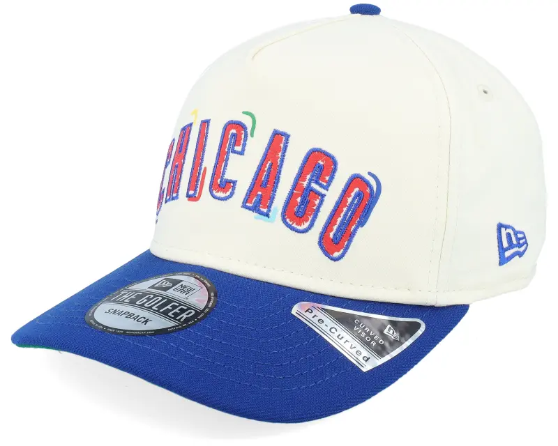 New Era Chicago Cubs Team Scribble Chrome/Royal A-frame Adjustable online