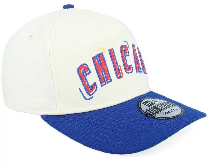 New Era Chicago Cubs Team Scribble Chrome/Royal A-frame Adjustable online