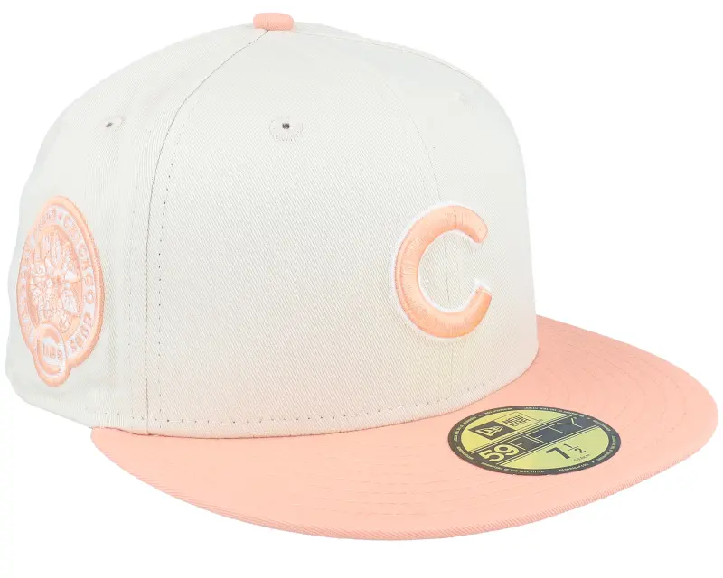 New Era Chicago Cubs White Crown 59FIFTY Ivory/Peach Fitted online