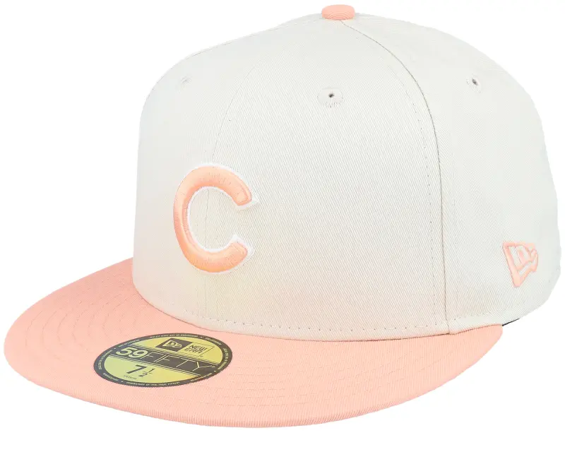 New Era Chicago Cubs White Crown 59FIFTY Ivory/Peach Fitted online