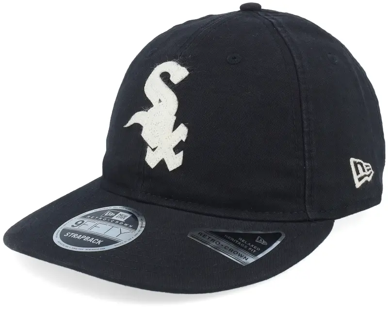 New Era Chicago White Sox Canvas Felt Logo Black Strapback online