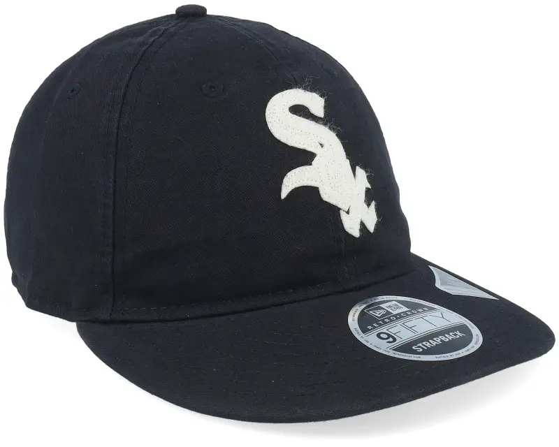 New Era Chicago White Sox Canvas Felt Logo Black Strapback online