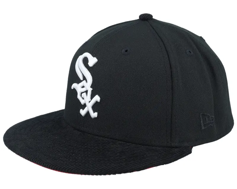New Era Chicago White Sox Corduroy Brim 59FIFTY 100 Season Black/White Fitted online