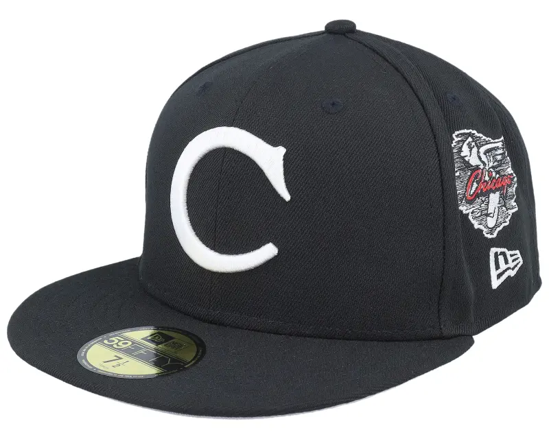New Era Chicago White Sox MLB Cooperstown Patch 59FIFTY Black/White Fitted online