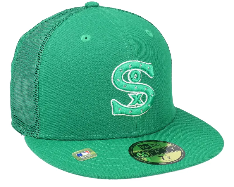 New Era Chicago White Sox MLB St Pats 59FIFTY Green Mesh Fitted online