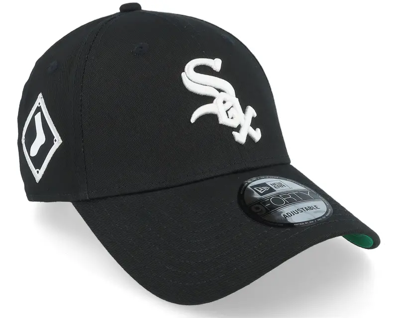 New Era Chicago White Sox Team Side Patch 9FORTY Black/White Adjustable online
