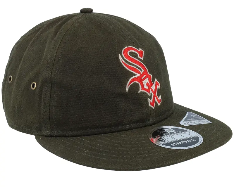 New Era Chicago White Sox Waxed Canvas 9FIFTY Green Strapback online