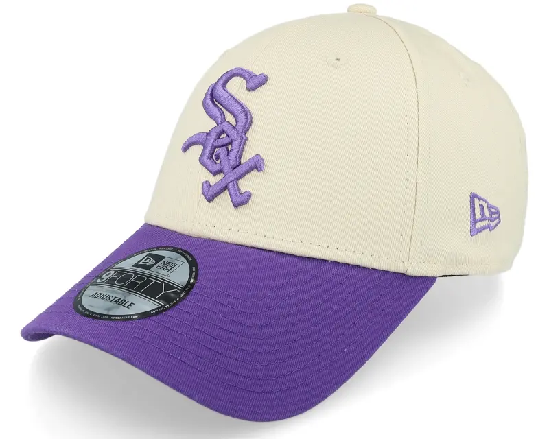 New Era Chicago White Sox World Series Patch 9FORTY Stone/Purple Adjustable online