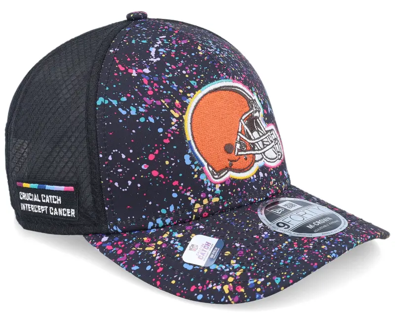 New Era Cleveland Browns NFL Crucial Catch 9FORTY Black A-Frame Trucker online