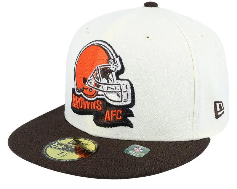 New Era Cleveland Browns NFL22 Sideline 59FIFTY White/Brown Fitted online