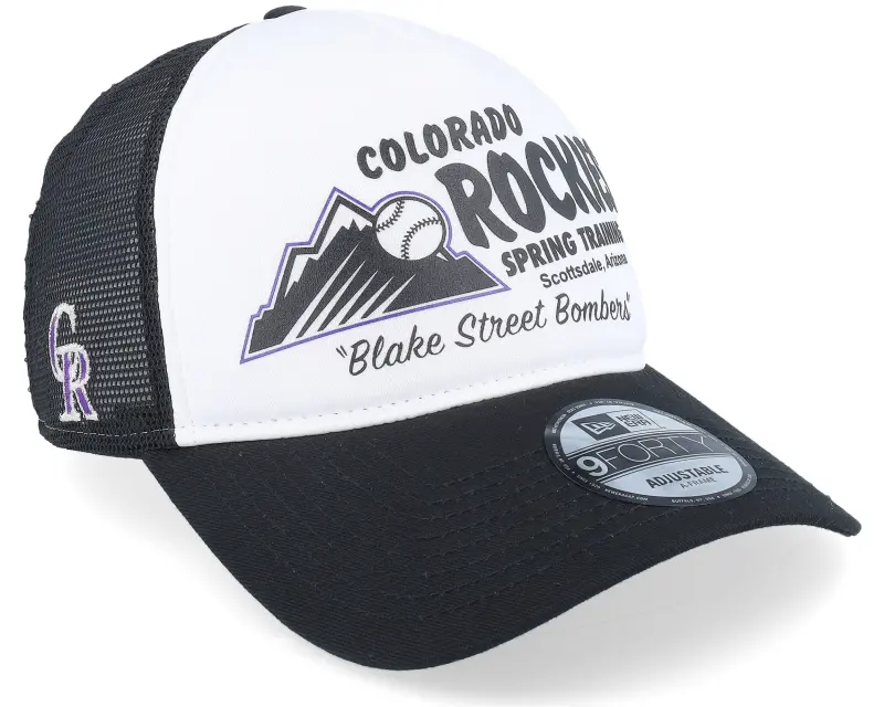 New Era Colorado Rockies Team 9FORTY Spring Training White/Black Trucker online