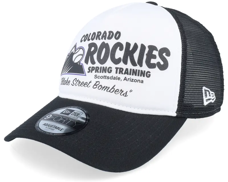 New Era Colorado Rockies Team 9FORTY Spring Training White/Black Trucker online