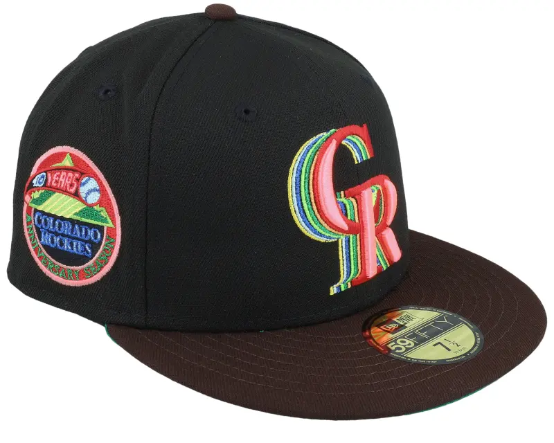 New Era Colorado Rockies Telescope 59FIFTY 10th Black/Brown Fitted online