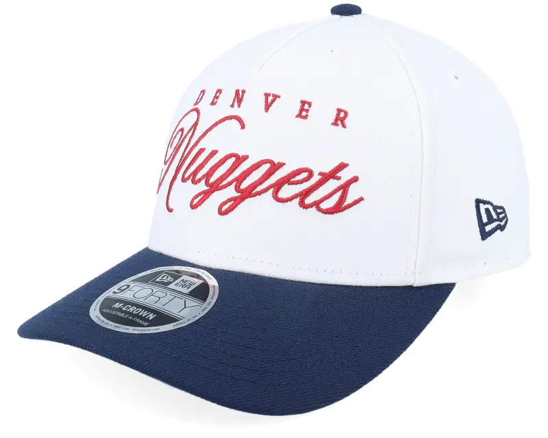 New Era Denver Nuggets NBA Draft 9FORTY M-Crown White/Navy A-Frame Adjustable online