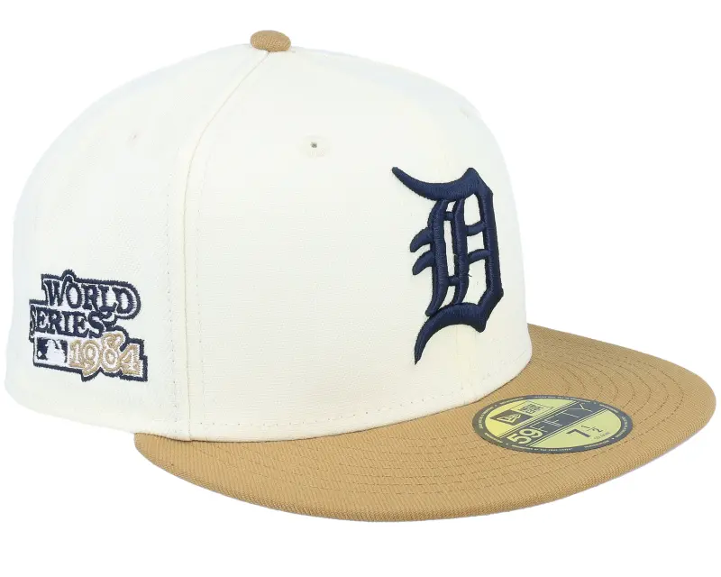 New Era Detroit Tigers Buttery Biscuits 59FIFTY 84 World Series White/Toffee Fitted online
