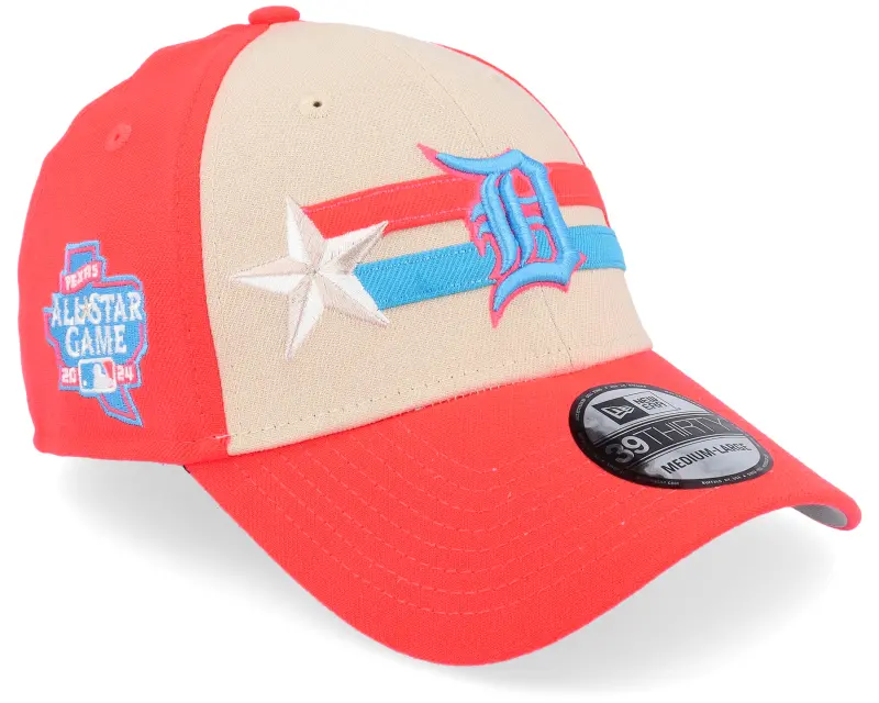 New Era Detroit Tigers MLB 24 All Star Game 39THIRTY Beige/Orange Flexfit online