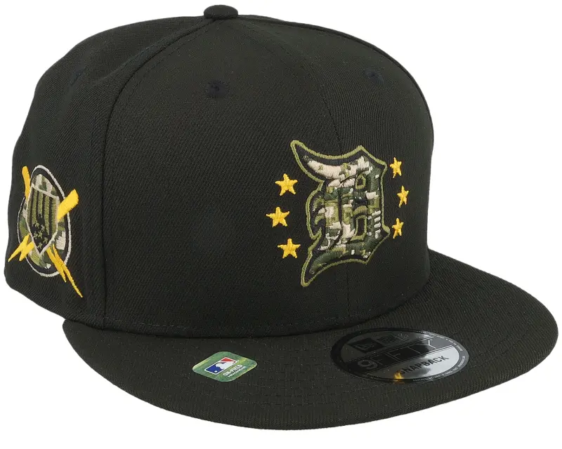 New Era Detroit Tigers MLB24 Armed Forces Day 9FIFTY Black Snapback online