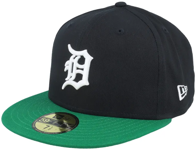 New Era Detroit Tigers Team Colour 59FIFTY Black/Green Fitted online