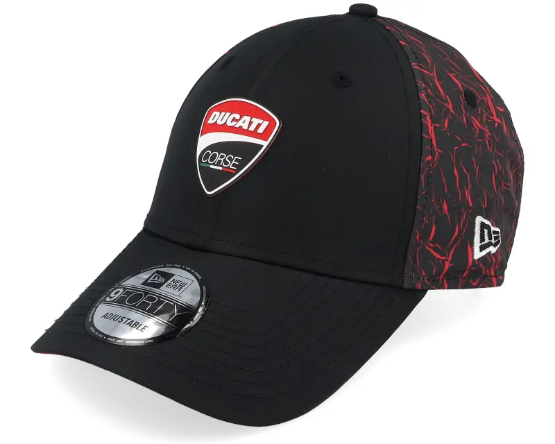 New Era Ducati Crinkle All Over Print 9FORTY Black/Scarlet Adjustable online