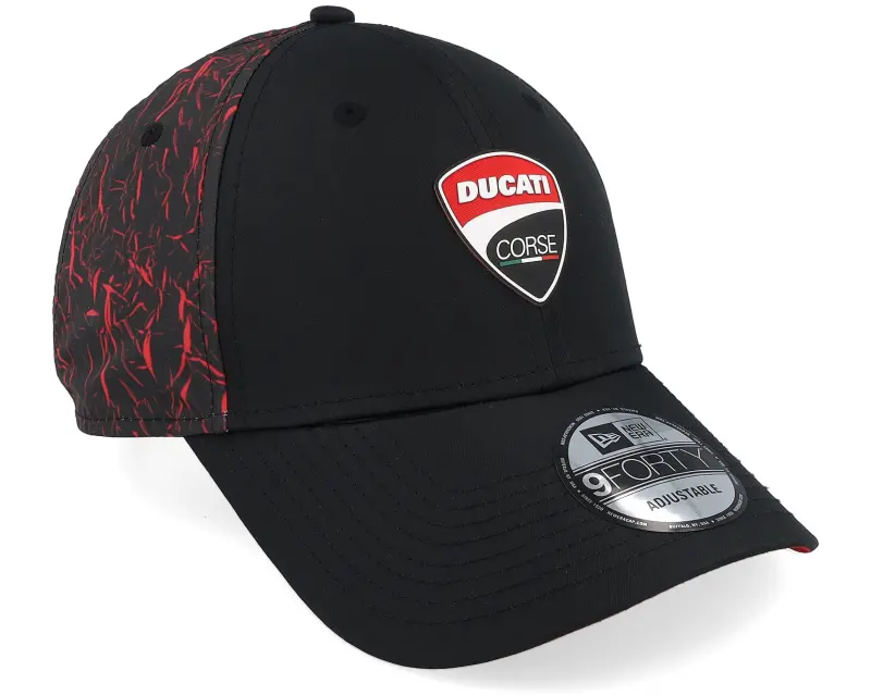 New Era Ducati Crinkle All Over Print 9FORTY Black/Scarlet Adjustable online