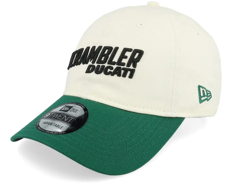 New Era Ducati Scrambler 9TWENTY Off White/Evergreen Dad Cap online