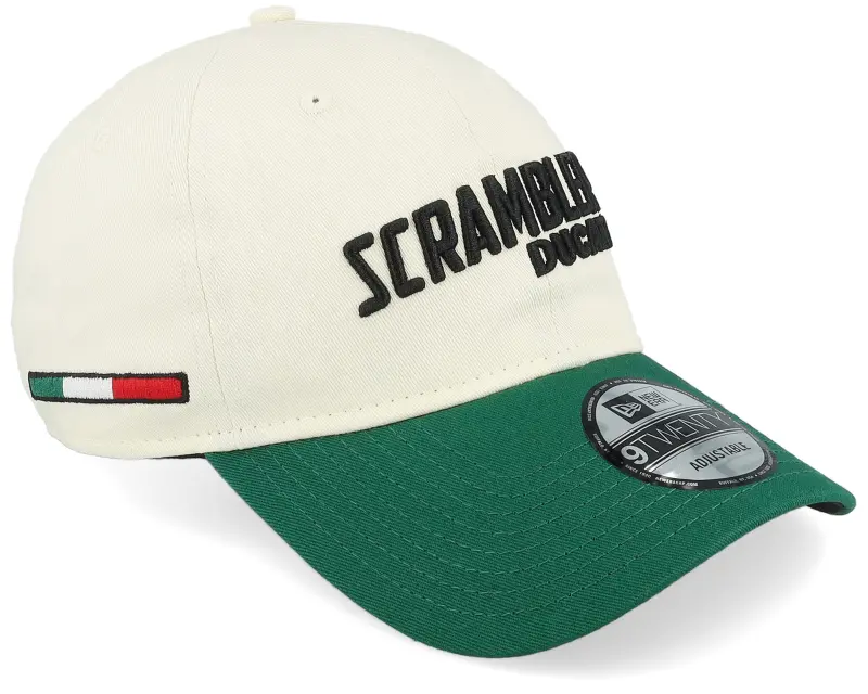 New Era Ducati Scrambler 9TWENTY Off White/Evergreen Dad Cap online