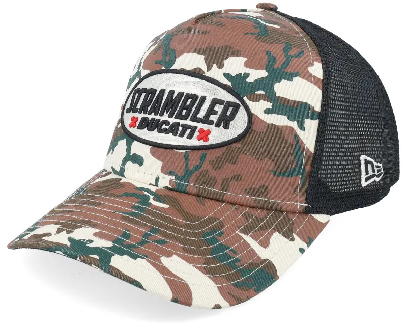 New Era Ducati Scrambler Camo/Stone/Black A-Frame Trucker online