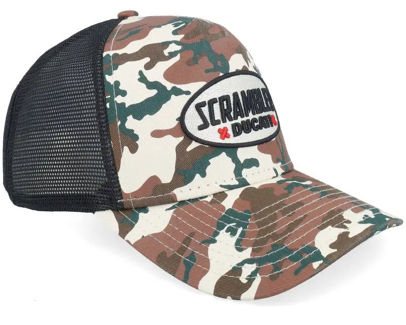 New Era Ducati Scrambler Camo/Stone/Black A-Frame Trucker online