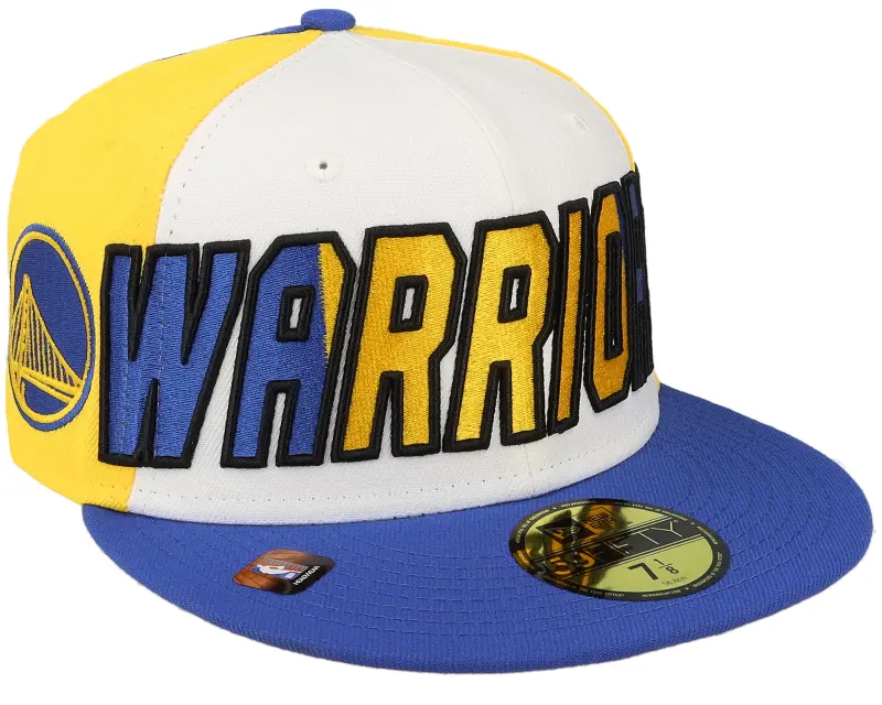 New Era Golden State Warriors 59FIFTY NBA 23 Back Half White/Yellow/Blue Fitted online