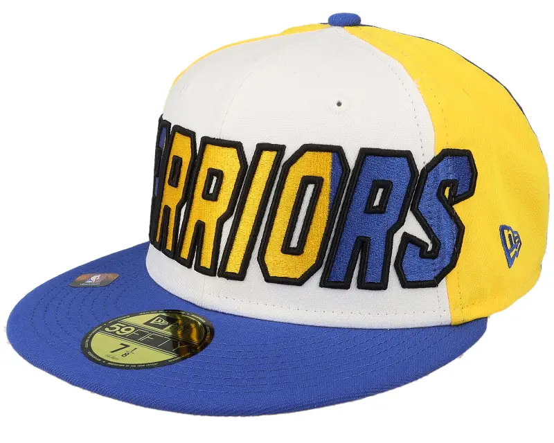 New Era Golden State Warriors 59FIFTY NBA 23 Back Half White/Yellow/Blue Fitted online