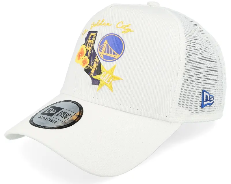 New Era Golden State Warriors NBA White Trucker online
